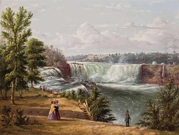 Niagara Falls Oil Painting by William Rickarby Miller