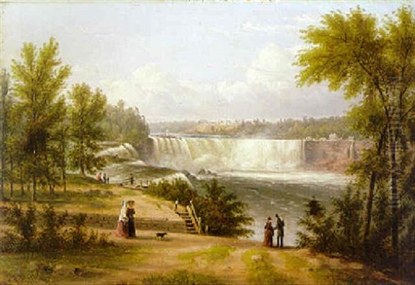 Niagara Falls Oil Painting by William Rickarby Miller