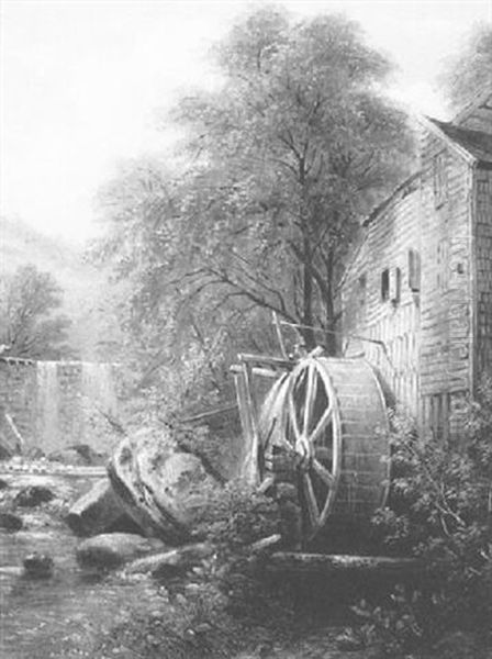 The Mill Oil Painting by William Rickarby Miller