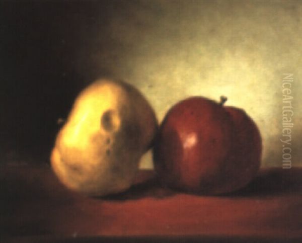 Apples Oil Painting by William Rickarby Miller