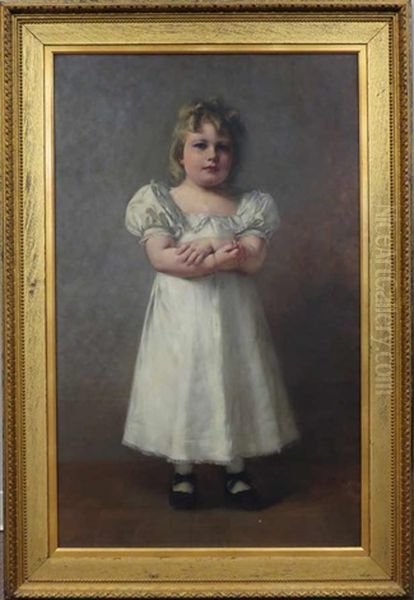 Portrait Of Mabel Bacon Oil Painting by Francis Davis Millet