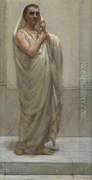 A Roman Patrician Oil Painting by Francis Davis Millet