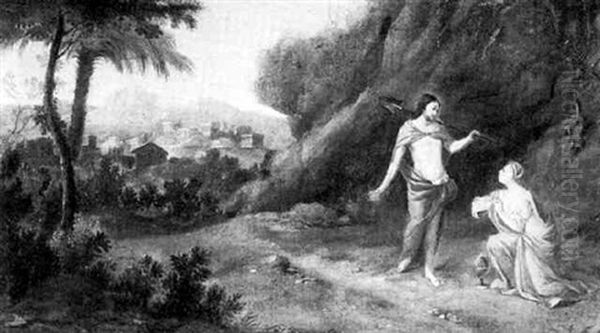 Noli Me Tangere Oil Painting by Francisque Millet