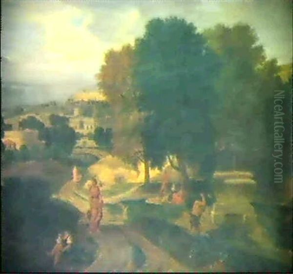 Heroische Landschaft Oil Painting by Francisque Millet