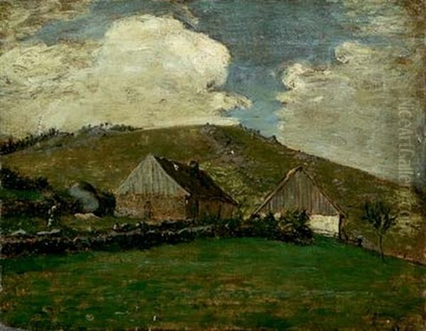 La Ferme Oil Painting by Francois Millet