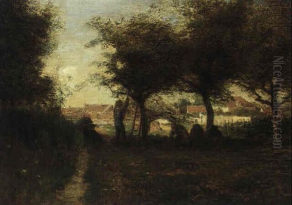 Obsternte Bei Barbizon Oil Painting by Francois Millet