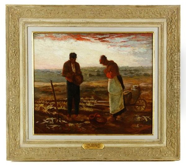 The Angelus Oil Painting by Jean-Francois Millet