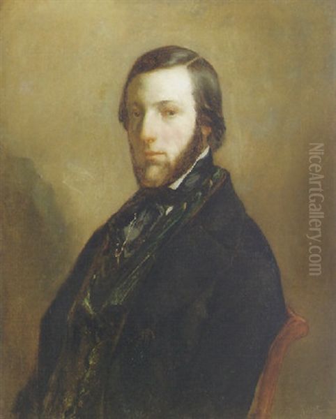 Portrait Of M. Troyan by Jean-Francois Millet