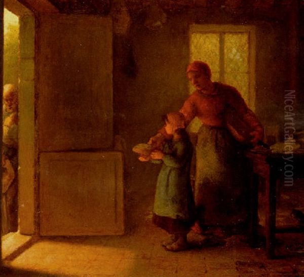 Charity Oil Painting by Jean-Francois Millet