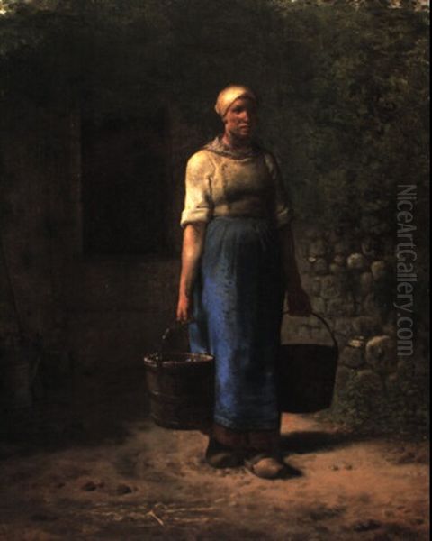 The Water Carrier Oil Painting by Jean-Francois Millet