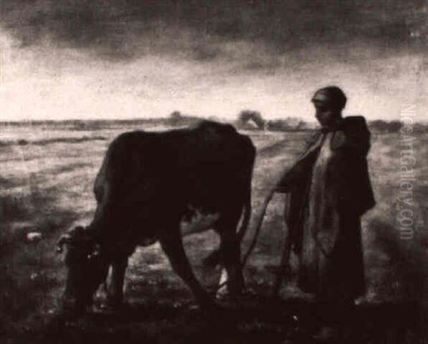 The Plow Girl Oil Painting by Jean-Francois Millet