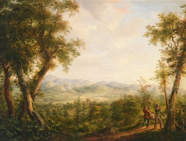 Weite Landschaft Mit Jagern Oil Painting by Thaddaus Millian