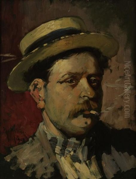 Portrait D'homme by Maurice Milliere