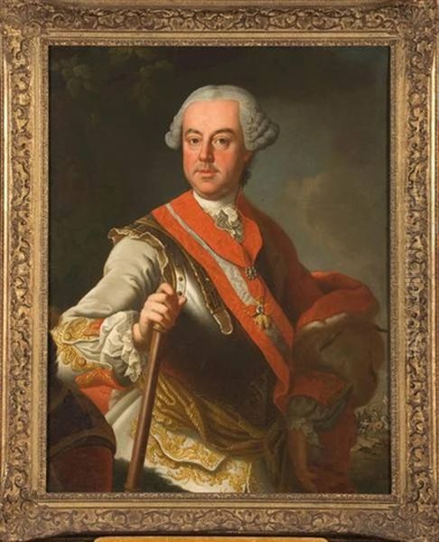 Portrait De Charles De Lorraine Oil Painting by Johann Michael Millitz