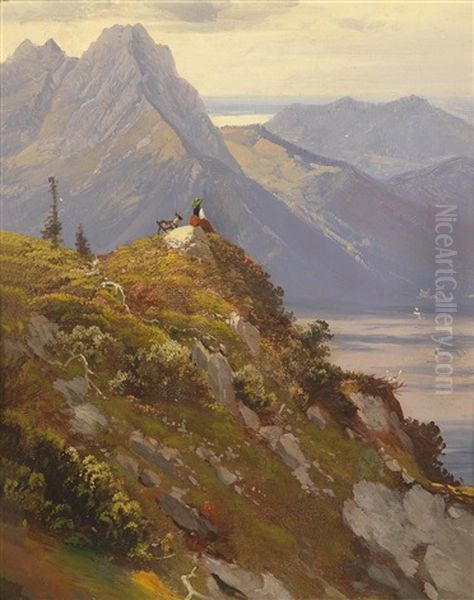 Gute Aussicht Oil Painting by Karl Millner