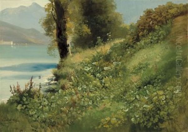 Am Wiesengrund Oil Painting by Karl Millner