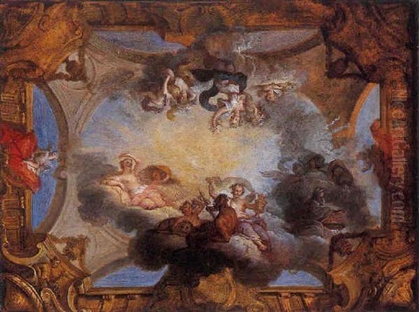 Plafond Oil Painting by Henri Millot