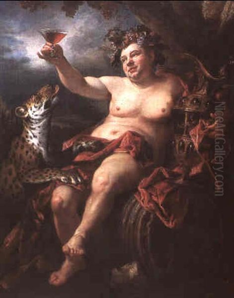 Bacchus Oil Painting by Henri Millot