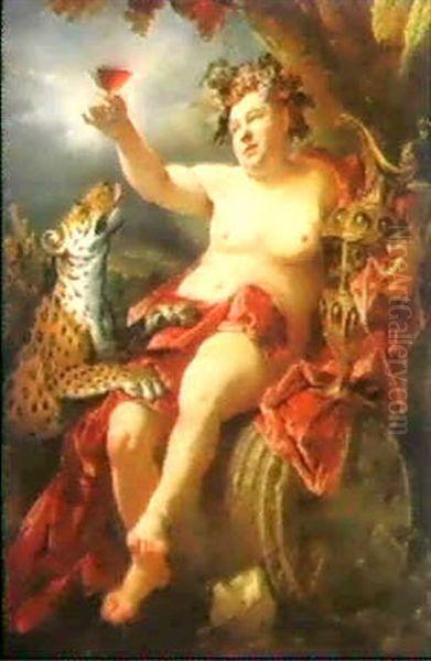 L'ivresse De Bacchus Oil Painting by Henri Millot