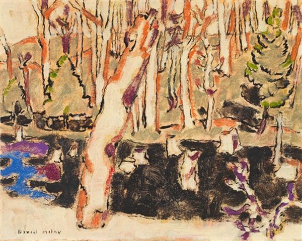 Stumps In The Swamp / Hillside Near Palgrave (verso) by David Brown Milne