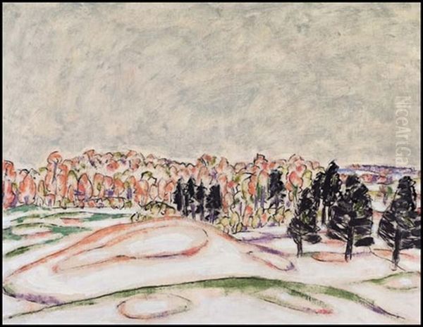 Autumn Hills And Dark Pines by David Brown Milne