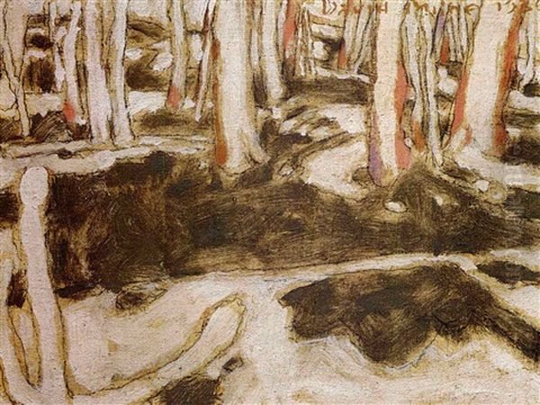 Early Spring In The Sugar Bush by David Brown Milne