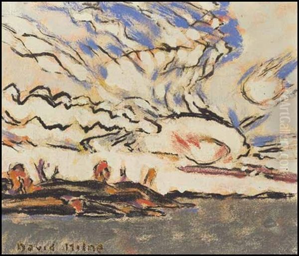 Clouds, Blue Sky, Six Mile Lake, Muskoka, Ontario by David Brown Milne