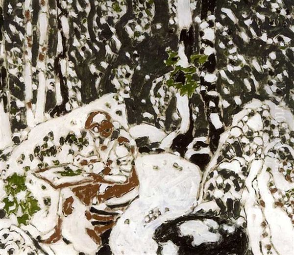 Woman In Brown, Painting I by David Brown Milne