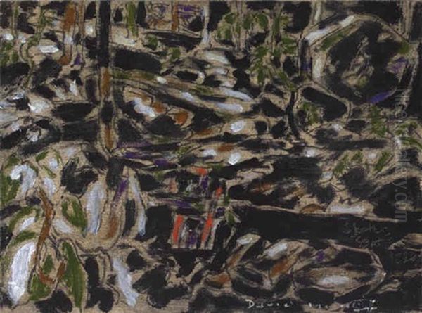 Trickling Stream, Big Moose Lake, Adirondacks, N.y. Oil Painting by David Brown Milne