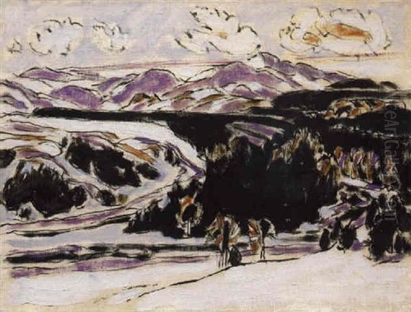 Three Peaks, Marcy, Adirondacks by David Brown Milne