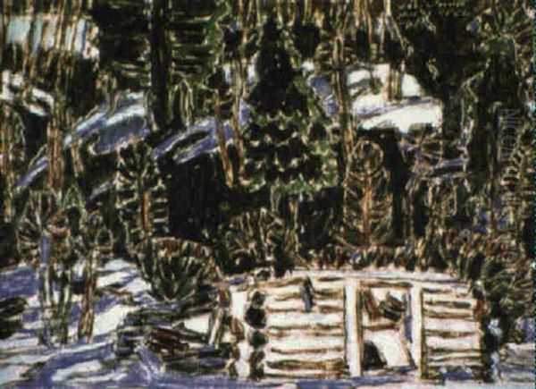 Abandoned Cabin Oil Painting by David Brown Milne