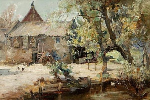 The Mill Pond Oil Painting by Joe Milne