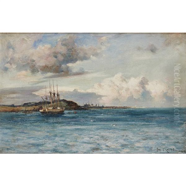 Shipping Off St Oil Painting by Joseph Milne