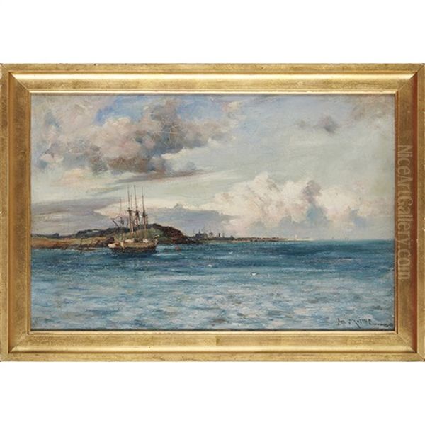 Shipping Off St. Andrews Oil Painting by Joseph Milne