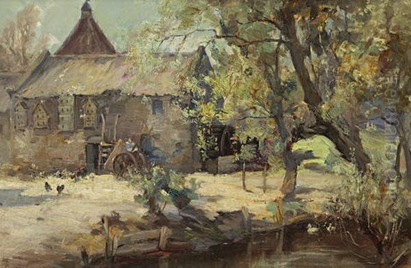 The Mill Pond Oil Painting by Joseph Milne