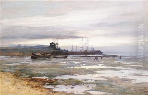 Elie Bay, Fife Oil Painting by Joseph Milne