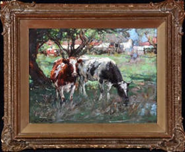 Shady Pastures Oil Painting by William Watt Milne