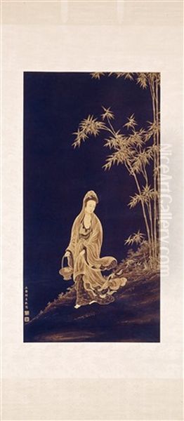 Guanyin Oil Painting by  Min Zhen