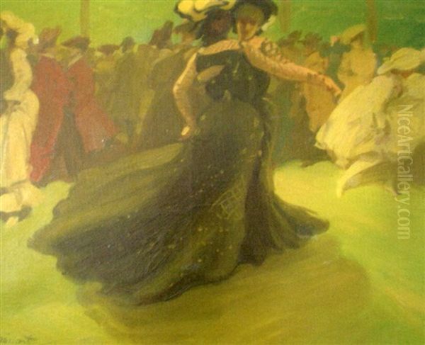 La Valse Oil Painting by Antoine Guillaume (Tony) Minartz