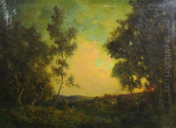 Evening Oil Painting by Robert Crannell Minor