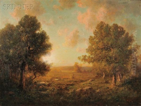 The Golden Hour Oil Painting by Robert Crannell Minor