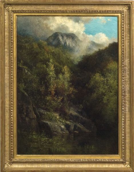 A View In The Adirondacks, Solitude Oil Painting by Robert Crannell Minor