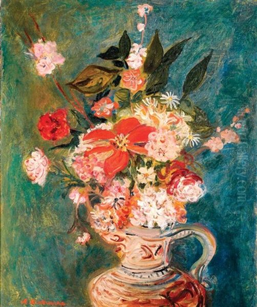 Flowers Oil Painting by Abraham Mintchine