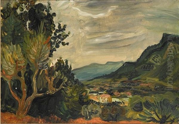 Paysage Dordogne Oil Painting by Abraham Mintchine