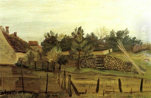 Cour De Ferme Oil Painting by Abraham Mintchine