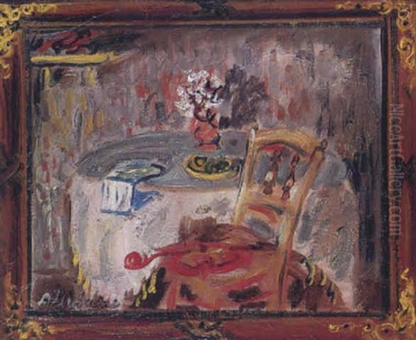 Nature Morte Au Violon Oil Painting by Abraham Mintchine