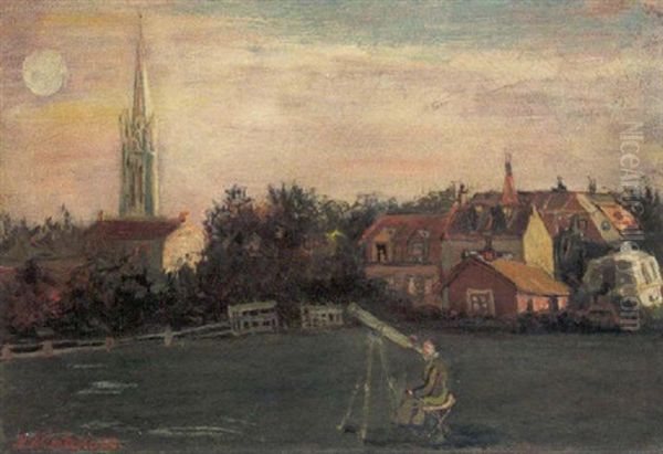 De Sterrenkijker Oil Painting by Abraham Mintchine