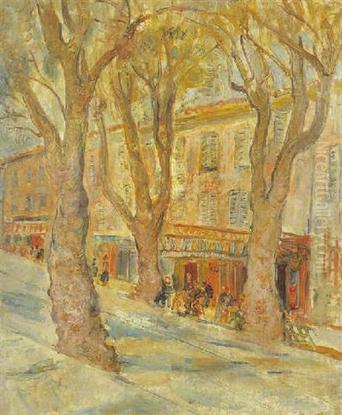 Village Du Midi, Ceret Oil Painting by Abraham Mintchine