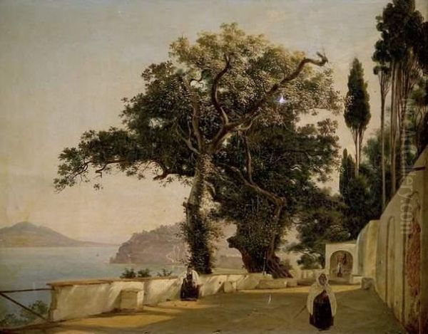 Vue Prise Dans Le Golfe De Naples Oil Painting by Carlo Bevilacqua