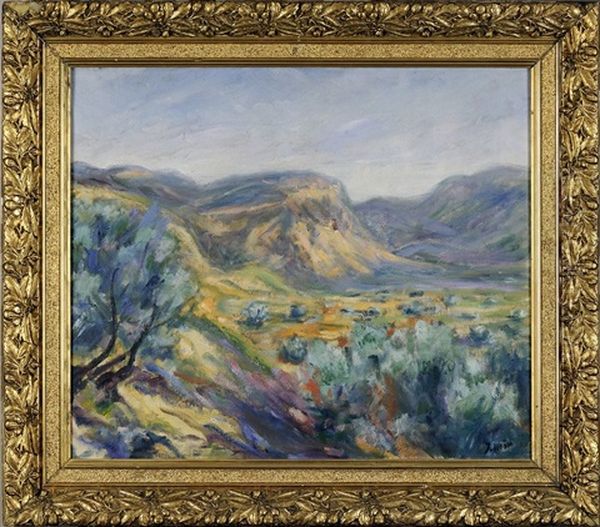 Riells Del Fai Et Sant Feliu De Codines Oil Painting by Joaquin Mir Trinxet